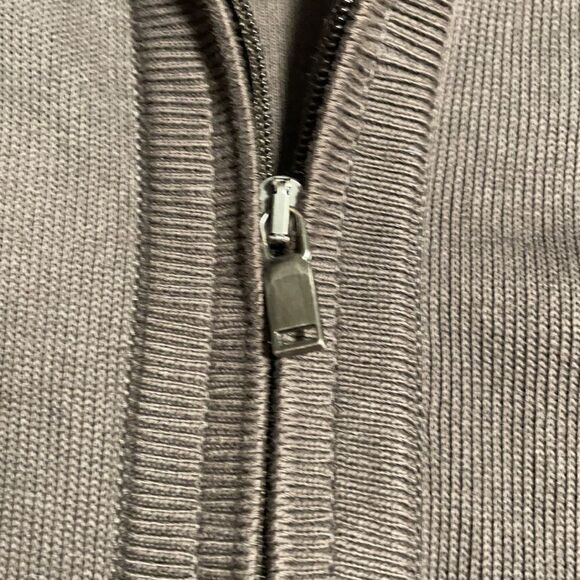 Cutter & Buck 100% Supima cotton fine rib zip jacket with zip pockets size S/P - Picture 9 of 11